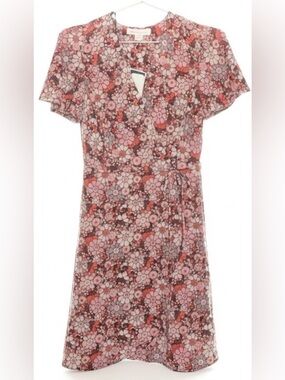 NWT Monteau Los Angeles Floral Mini Dress Retro Boho Size Small